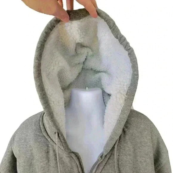 Kenpo Zip Up Hoodie/Gray/ Lined/New Without Tags /Men's XXL - Picture 4 of 8